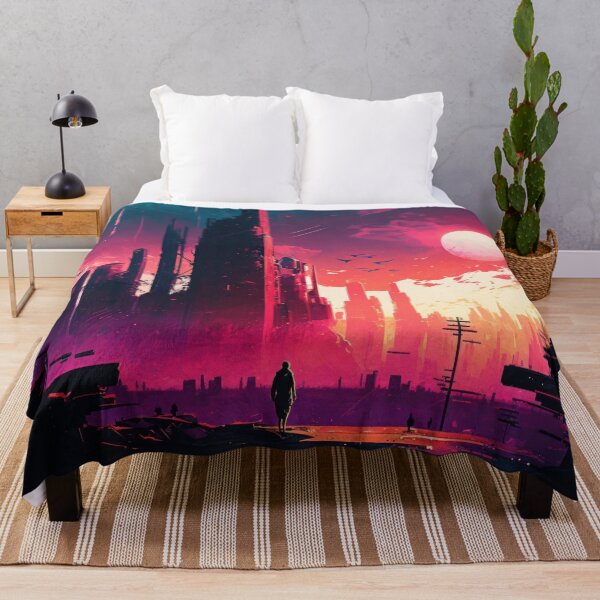 Item preview, Bright Postcard City designed and sold by NeuroChroma.