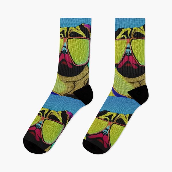 Item preview, Neon Colorful Abstract Pug 8-bit Pixel Art designed and sold by PixelDripped.