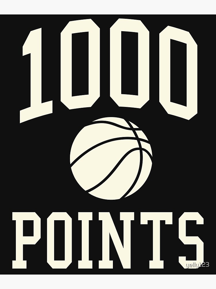 1000 POINT BASKETBALL POSTER - CELEBRATION