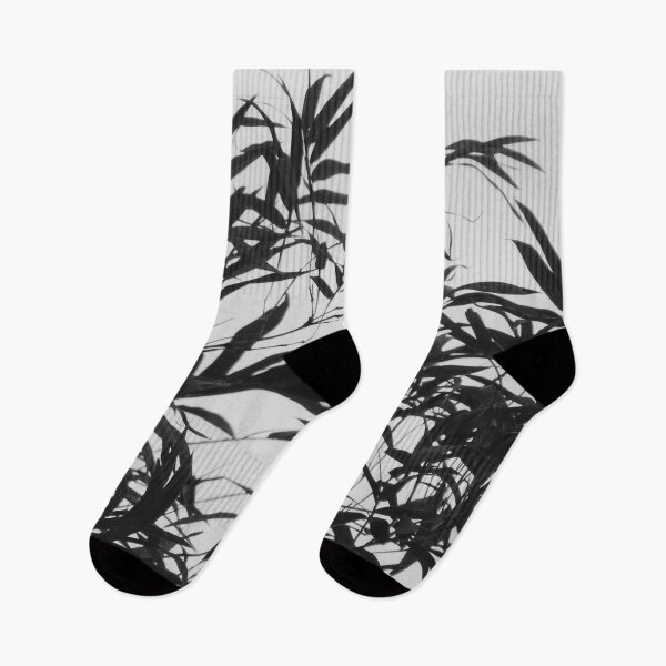 Item preview, Black and white bamboo leaves designed and sold by Jmb67.