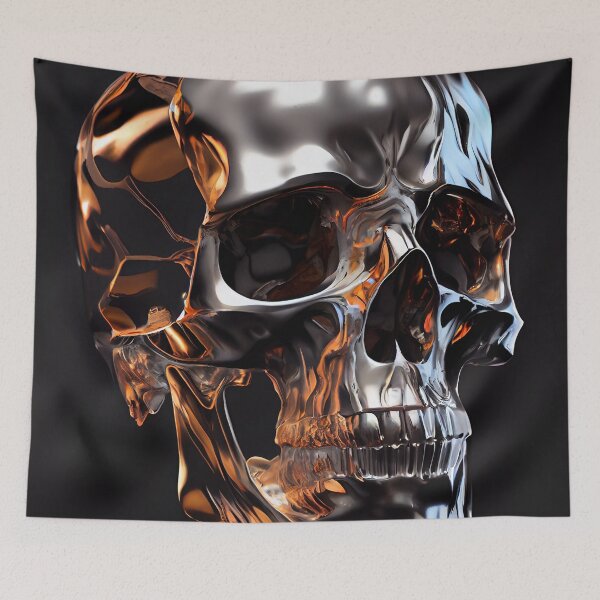 Item preview, Chrome Skull designed and sold by UbeeU-Pixels.