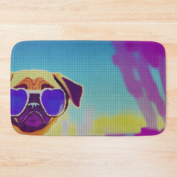 Item preview, Neon Colorful Abstract Pug 8-bit Pixel Art designed and sold by PixelDripped.