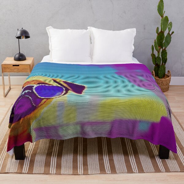 Item preview, Neon Colorful Abstract Pug 8-bit Pixel Art designed and sold by PixelDripped.