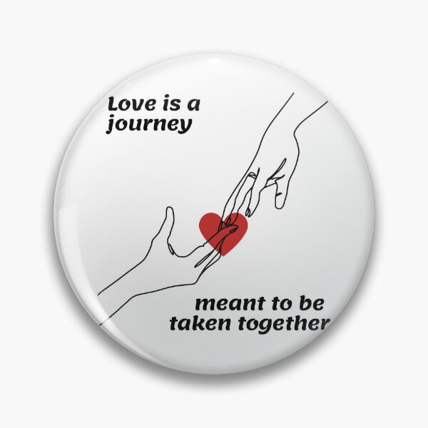 Item preview, Love Is A Journey Black Minimalist Valentine's Day T-Shirt designed and sold by HCNDesign.