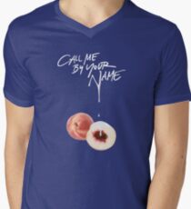 Call Me By Your Name - Dripping Peach Men's V-Neck T-Shirt