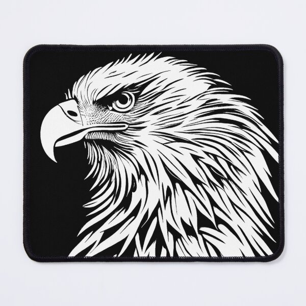 Item preview, Bald eagle head - Black and white designed and sold by Artistic Fusion Lab.