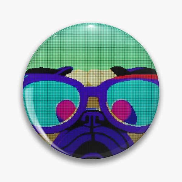 Item preview, Neon Colorful Abstract Pug 8-bit Pixel Art designed and sold by PixelDripped.