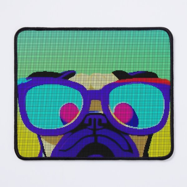 Item preview, Neon Colorful Abstract Pug 8-bit Pixel Art designed and sold by PixelDripped.