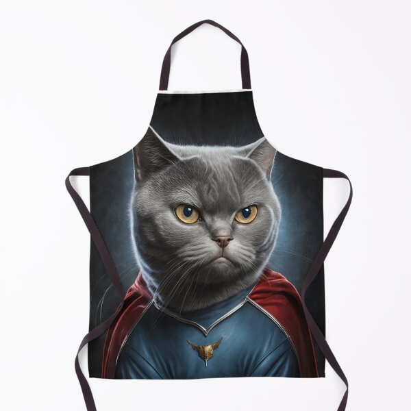 Item preview, Feline Hero: British Shorthair in Superhero Costume designed and sold by gammington.