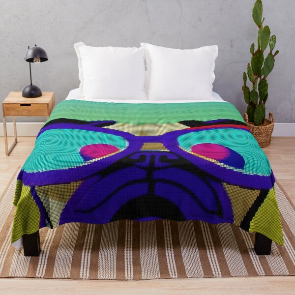 Item preview, Neon Colorful Abstract Pug 8-bit Pixel Art designed and sold by PixelDripped.