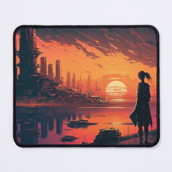 Item preview, Dark Postcard City designed and sold by NeuroChroma.