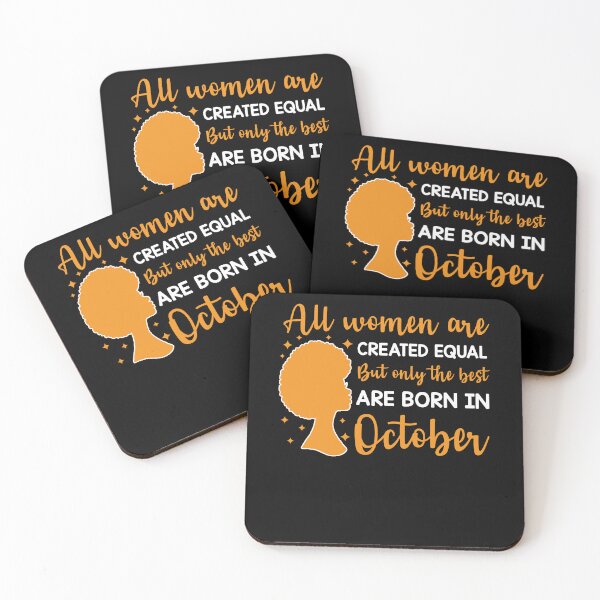 Item preview, Birthday Gifts For Women | All Women Are Created Equal But Only The Best Are Born In October | October Birthday Gift designed and sold by AMINE  ★★★★★.