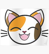 Cute Calico Cat Poster