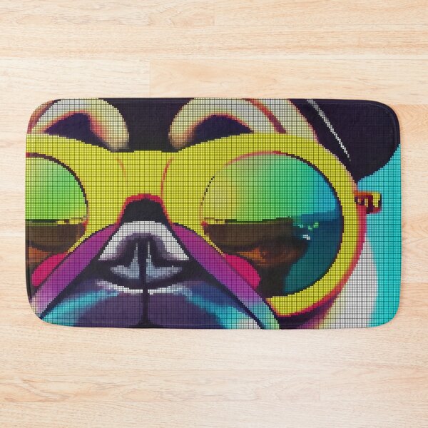 Item preview, Neon Colorful Abstract Pug 8-bit Pixel Art designed and sold by PixelDripped.