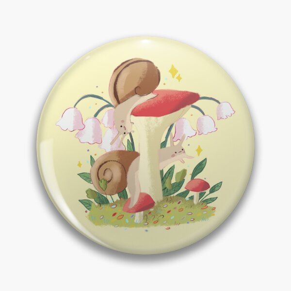 Item preview, Cute snails on mashroom drawing  designed and sold by Mayarart.