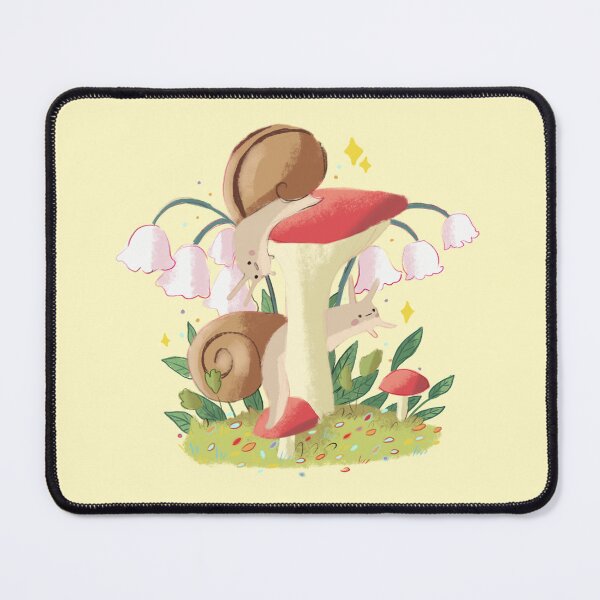 Item preview, Cute snails on mashroom drawing designed and sold by Mayarart.