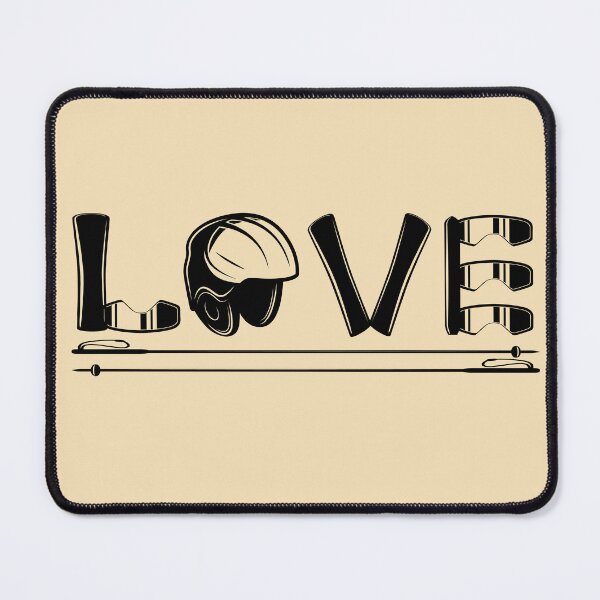 Item preview, Love Skiing,Winter and Ski, Snow Skiing for Ski Lover, Women's Ski, Ski Vacation designed and sold by LiteforART.