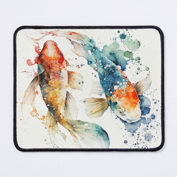 Artikelvorschau, koi fish watercolor entworfen und verkauft von shokA Design.
