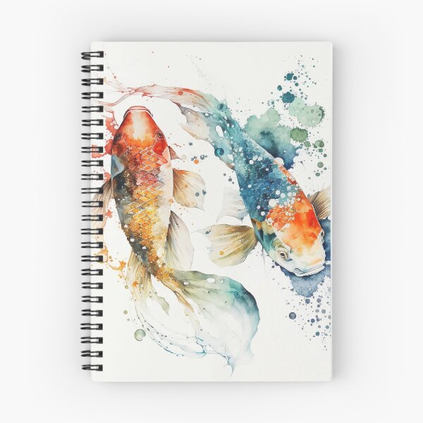 Item preview, koi fish watercolor designed and sold by shokA Design.
