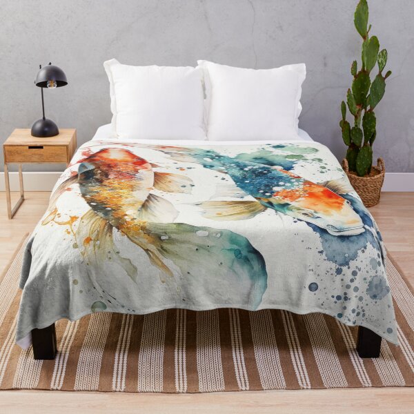 Item preview, koi fish watercolor designed and sold by shokA Design.