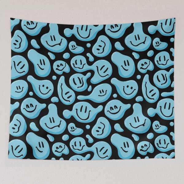 Item preview, Blue Liquid Smiley Faces designed and sold by Ayoub14.