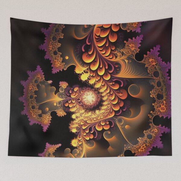 Item preview, Stunning Orange & Purple Fractal Pattern designed and sold by ChaosEmporium.
