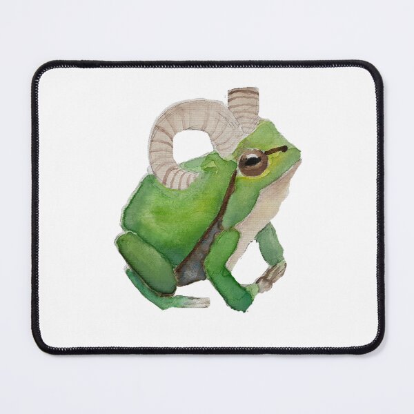 Item preview, Frog with Horns Watercolor designed and sold by lizzythelizard1.