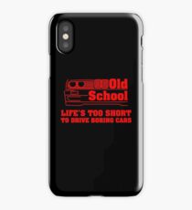E30 Life's too short to drive boring cars - White iPhone Case
