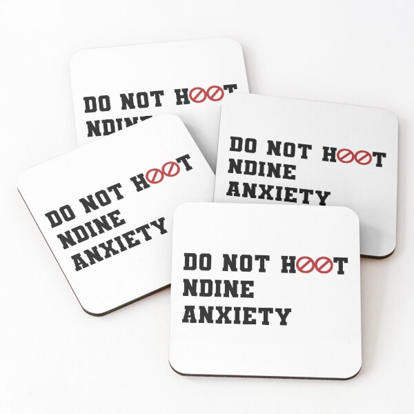 Item preview, Do not hoot NDINE anxiety stickers  designed and sold by cizito.
