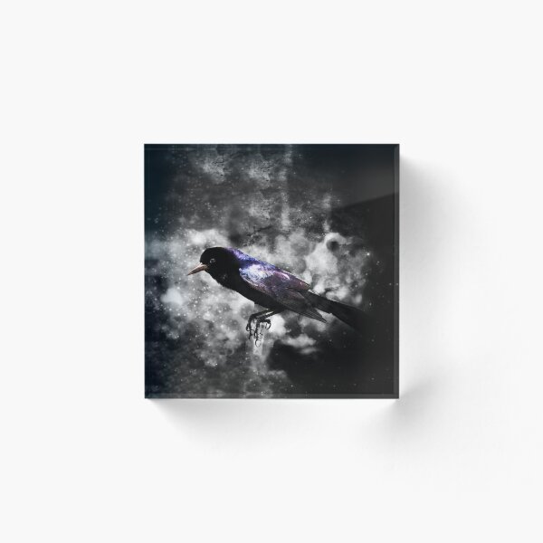 Artikelvorschau, Der einsame lila gefiederte Vogel im Nebel entworfen und verkauft von DistortionArt.