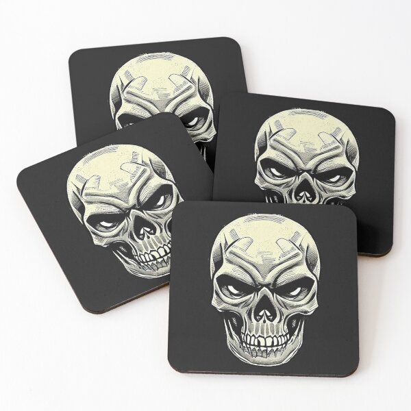 Item preview, Grayscale skull art designed and sold by Nakumis-shop.