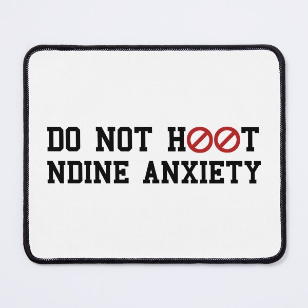 Item preview, Funny Do not hoot NDINE anxiety stickers  designed and sold by cizito.