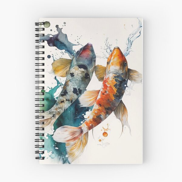 Item preview, beautiful koi fish watercolor designed and sold by shokA Design.
