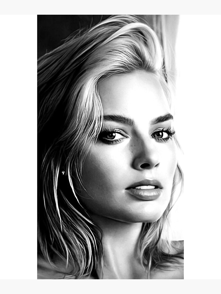 Poster avec l uvre Margot Robbie de l artiste Hohous Redbubble