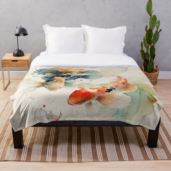 Item preview, beautiful koi fish watercolor designed and sold by shokA Design.