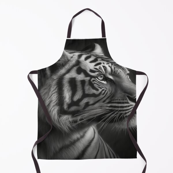 Item preview, Black and white Tiger illlustration designed and sold by MAS Graphic Design.