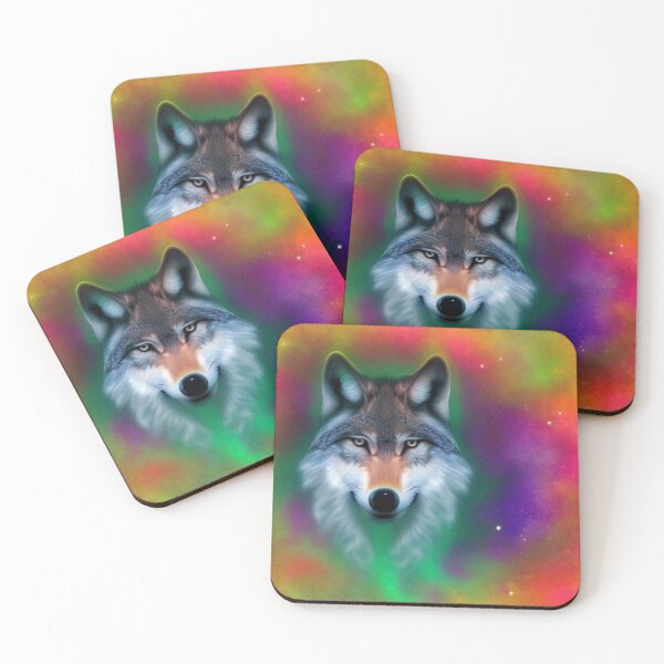 Item preview, A watercolour wolf. watercolour wolf art. watercolour wolves. designed and sold by Doggymadness.