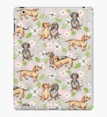 Dachshunds and Dogwood Blossoms iPad Case/Skin