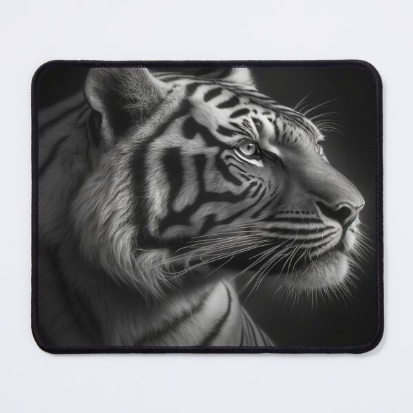 Item preview, Black and white Tiger illlustration designed and sold by MAS Graphic Design.