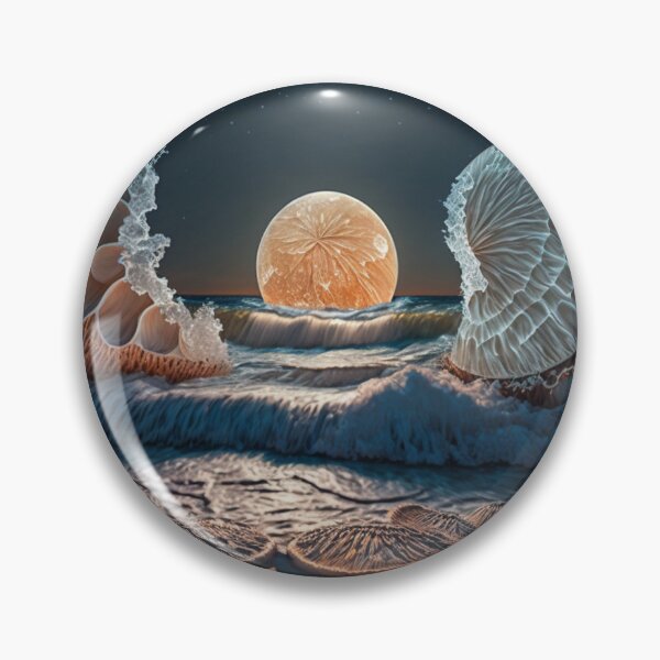 Item preview, Abstract Night Fall Beach Premium Matte horizontal posters | Pearl Floating at Sea | Geode Resting on a Beach | | Abstract Sand dollar designed and sold by JAMMCREATIONS.