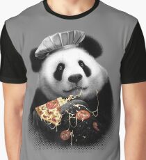 PANDA LOVES PIZZA Graphic T-Shirt