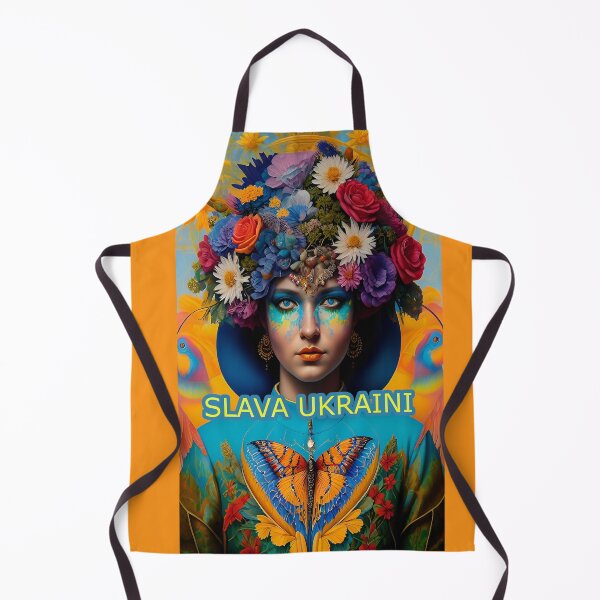 Item preview, Slava Ukraini Floral Design Blue Yellow designed and sold by Brigianna.