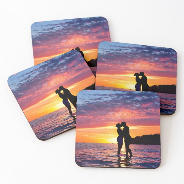 Item preview, Sunset Romance: A Kiss by the Ocean designed and sold by ElLocoMus.