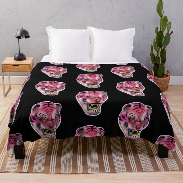 Item preview, Bright Colored Japanese Inspired Tiger Design designed and sold by ArtByNCR.