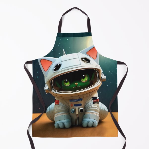Item preview, green space cat designed and sold by BrigitteCooper.