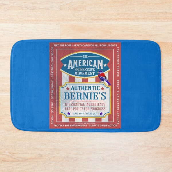 Item preview, PMD00435 Progressive Movement Designs Authentic Bernies beverage label style for Progressives and Democrats with 12 goals  designed and sold by ProgressiveLeft.