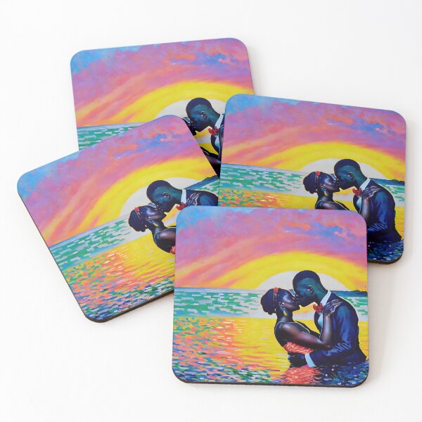Item preview, Sunset Romance - Kissing by the Ocean designed and sold by ElLocoMus.