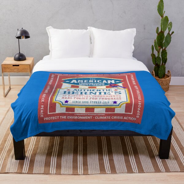 Item preview, PMD00435 Progressive Movement Designs Authentic Bernies beverage label style for Progressives and Democrats with 12 goals  designed and sold by ProgressiveLeft.