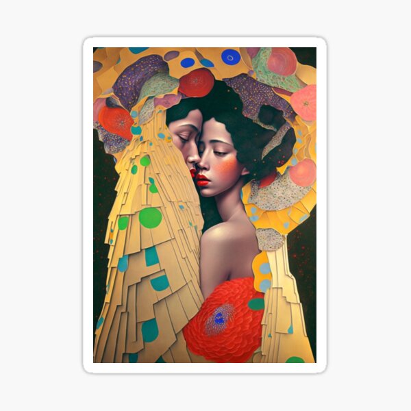 Aperçu de l'œuvre Le baiser Mixed Art créée et vendue par Rohovenko.
