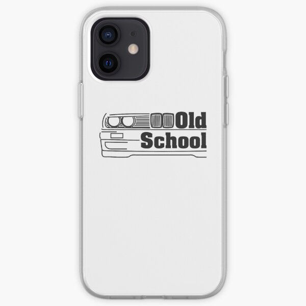 E30 Old School - Noir Coque souple iPhone